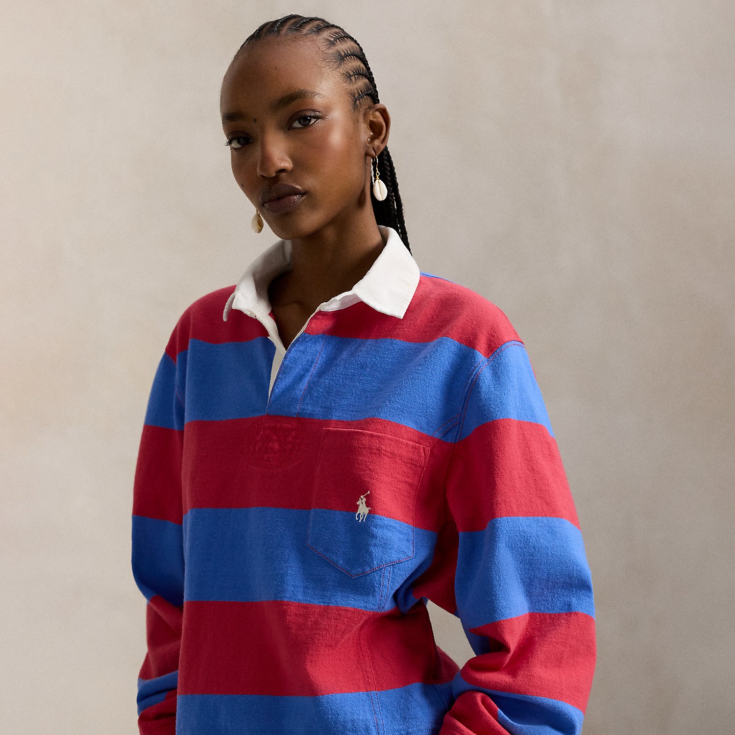 Geformtes Rugbyhemd aus Jersey von Polo Ralph Lauren