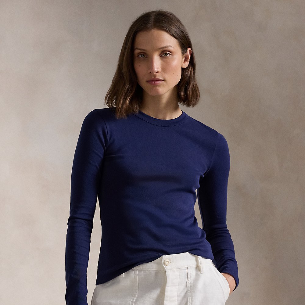 Slim-Fit Langarm-T-Shirt aus Baumwolle Slim-Fit Langarm-T-Shirt aus Baumwolle von Polo Ralph Lauren