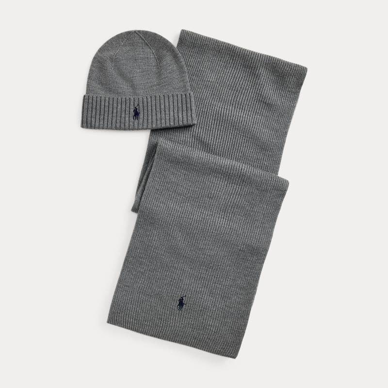 Geschenkset mit Mütze und Schal von Polo Ralph Lauren