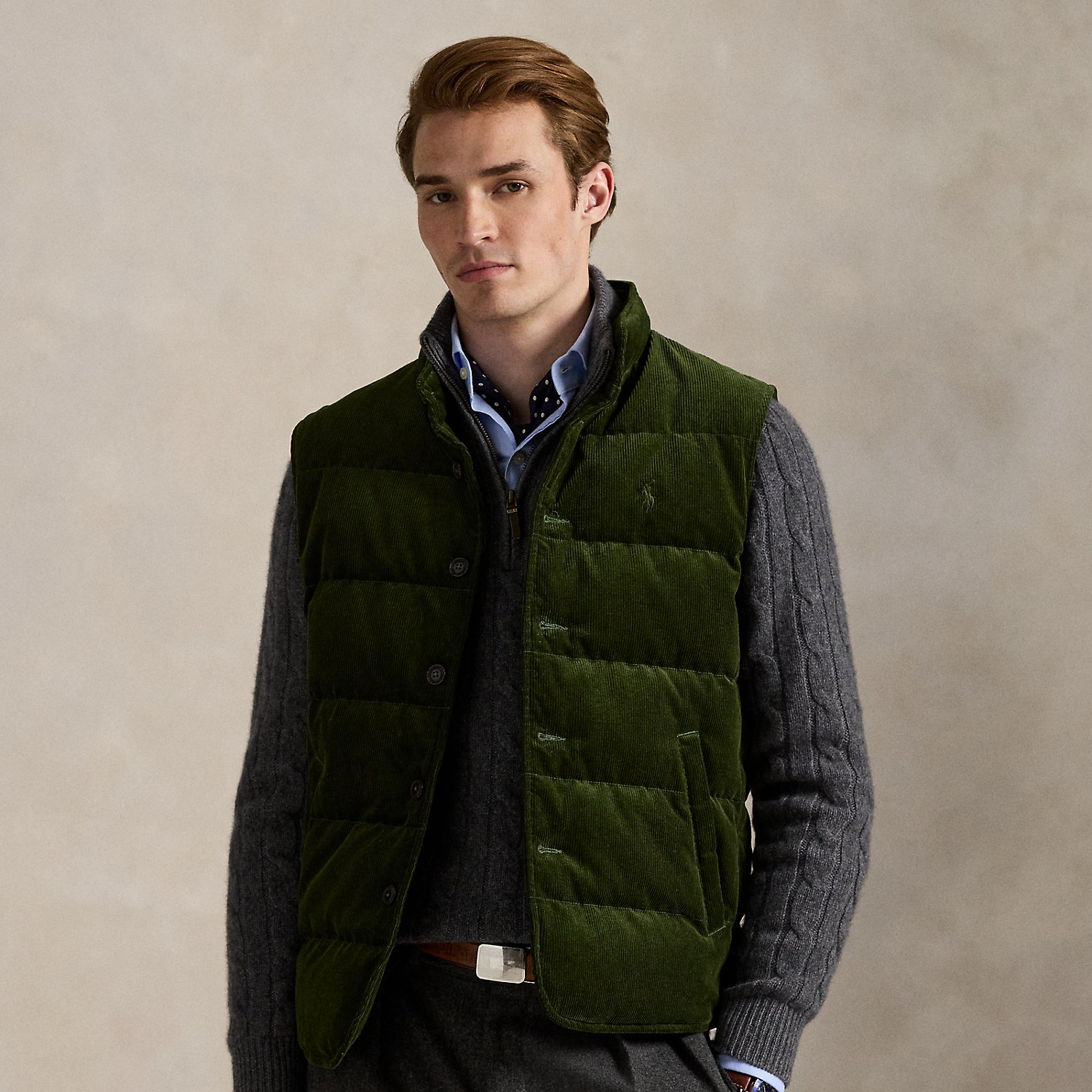 Die Weste Wynton aus Kordsamt von Polo Ralph Lauren