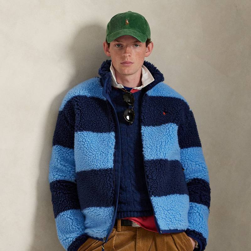 Gestreifte hochflorige Fleecejacke Gestreifte hochflorige Fleecejacke von Polo Ralph Lauren