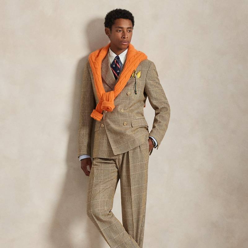 Glencheck-Anzughose mit Bundfalten von Polo Ralph Lauren