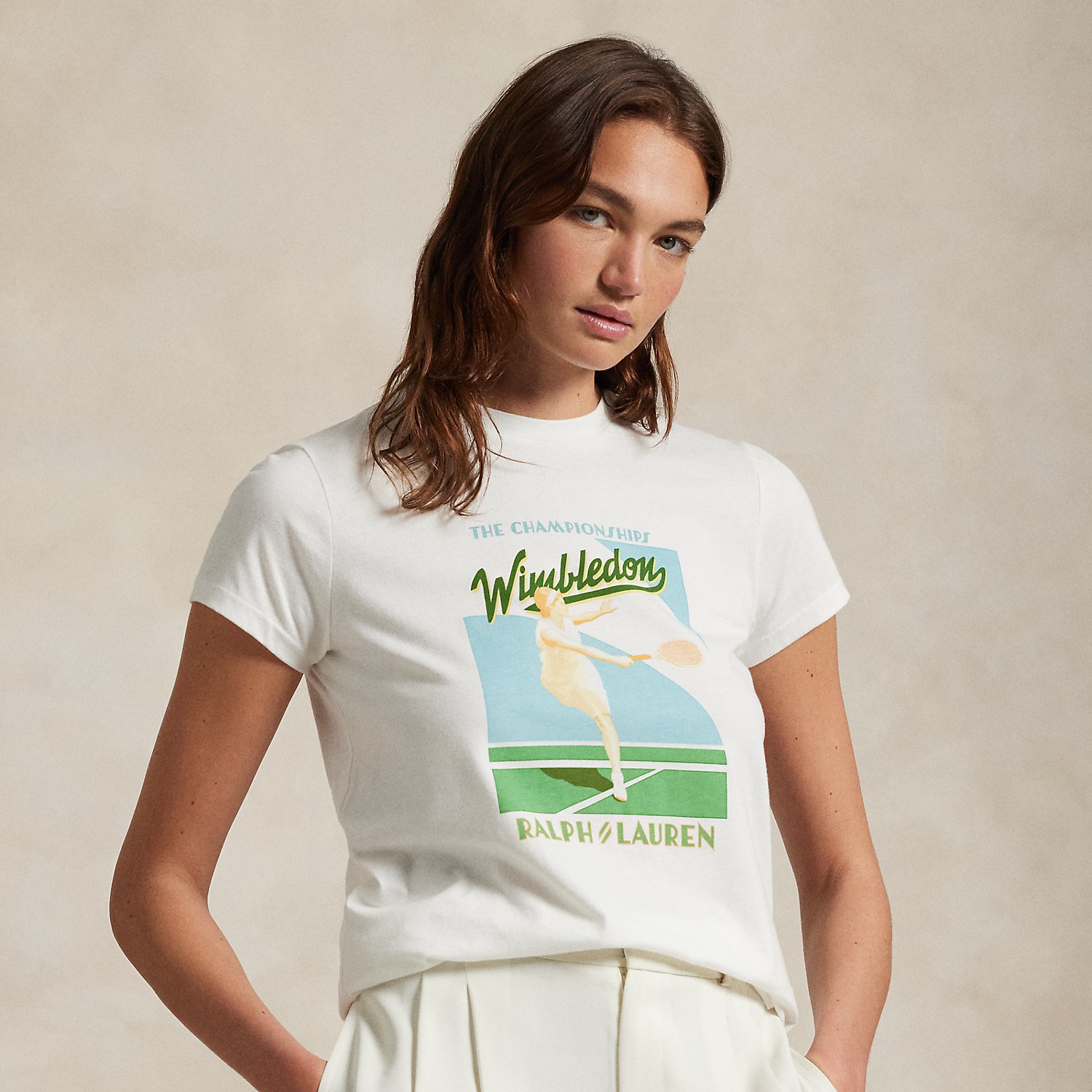 Grafik-T-Shirt Wimbledon aus Baumwolle Grafik-T-Shirt Wimbledon aus Baumwolle von Polo Ralph Lauren