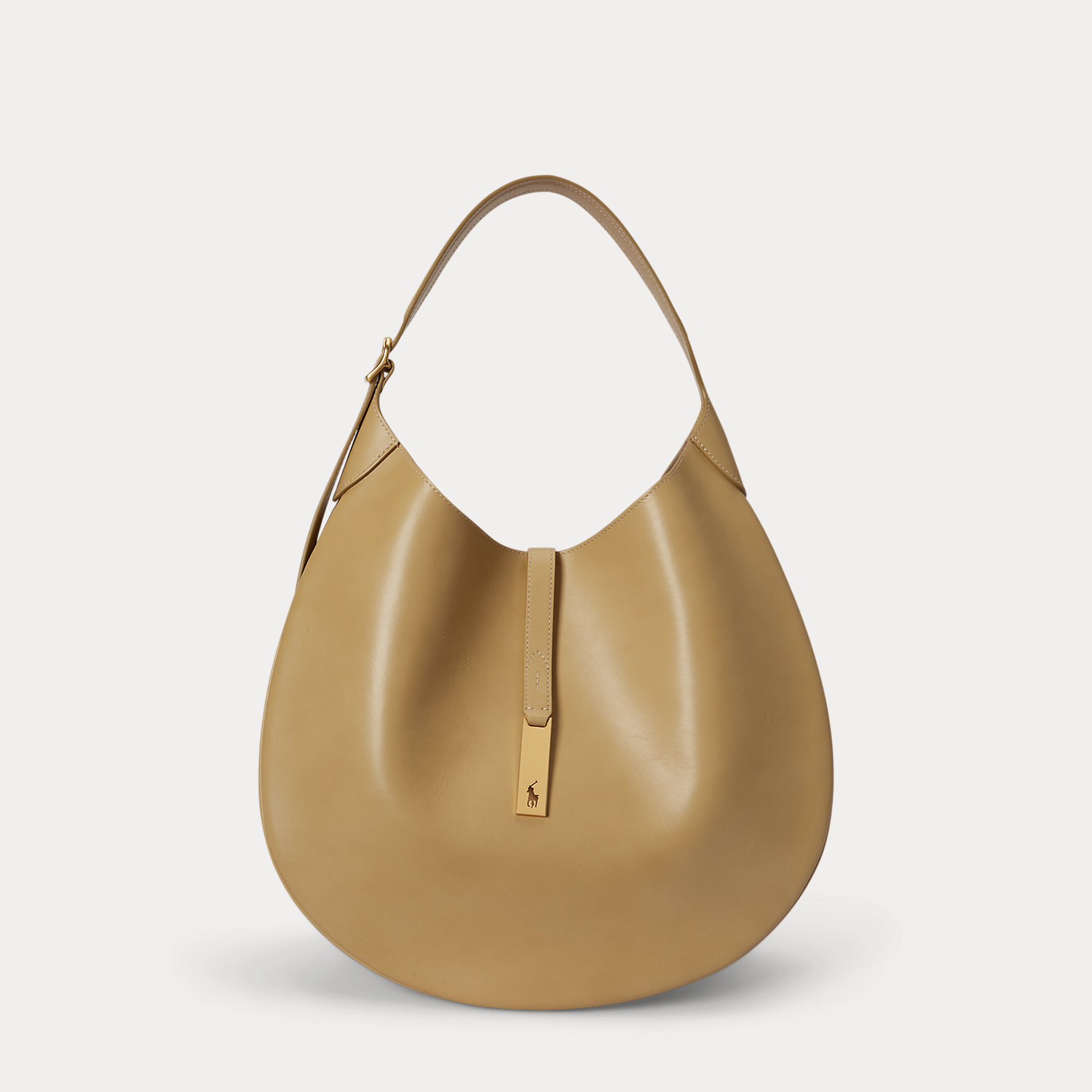 Große Kalbsleder-Schultertasche Polo ID von Polo Ralph Lauren