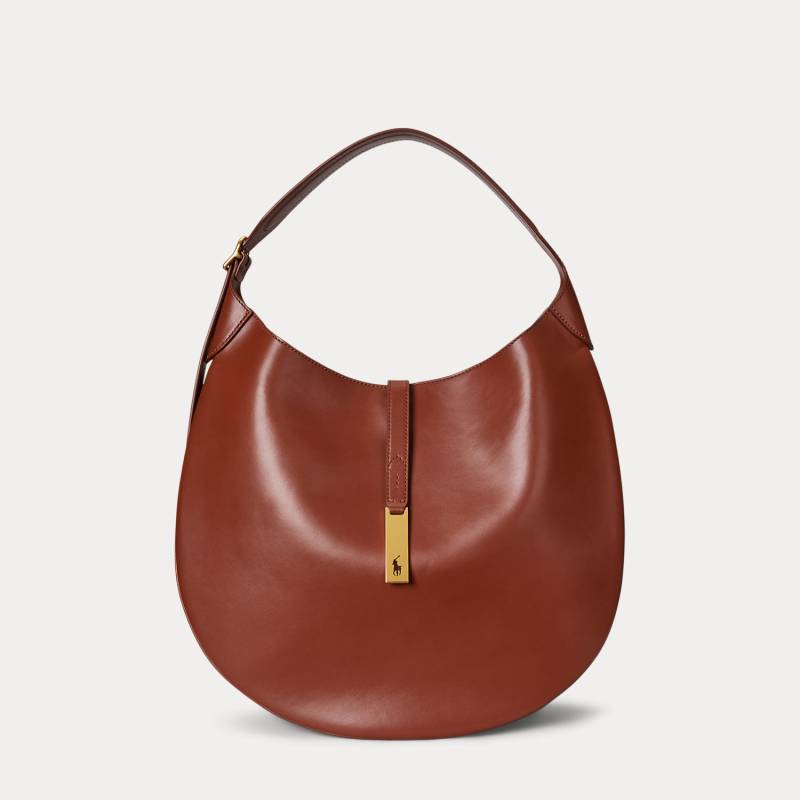 Große Kalbsleder-Schultertasche Polo ID von Polo Ralph Lauren