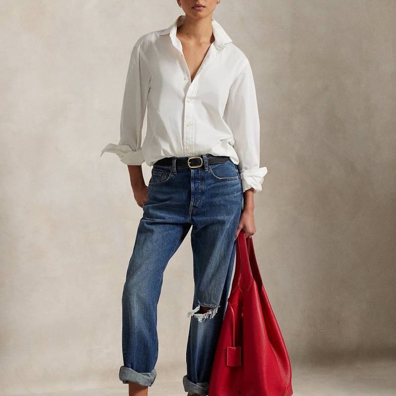 Große Tragetasche Polo Play aus Leder von Polo Ralph Lauren