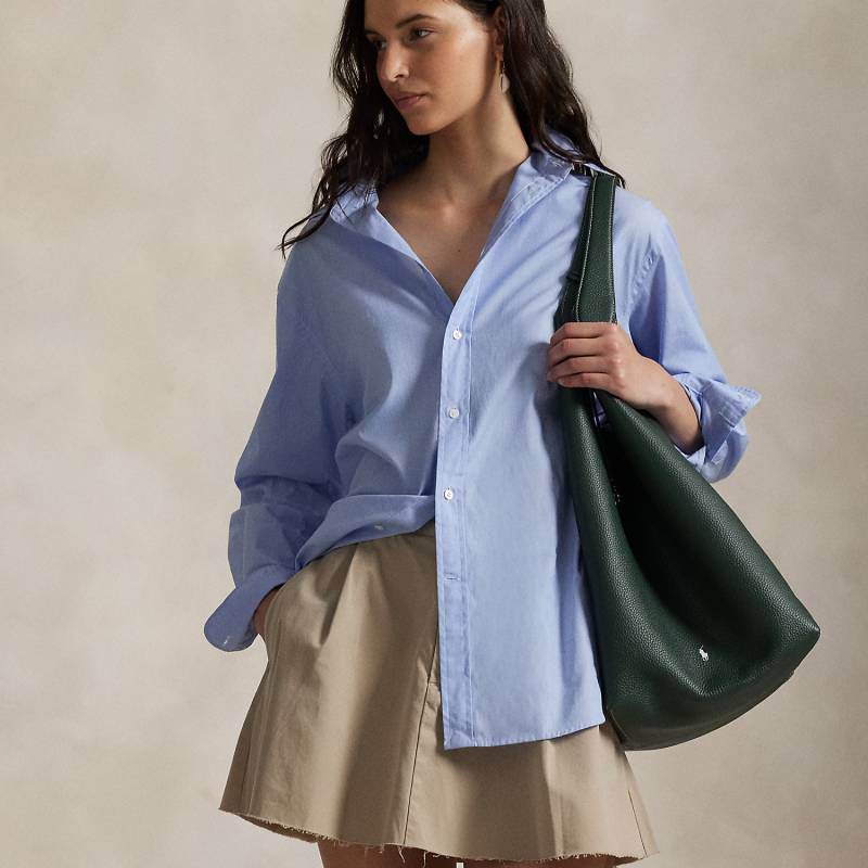 Große Tragetasche Polo Play aus Leder von Polo Ralph Lauren