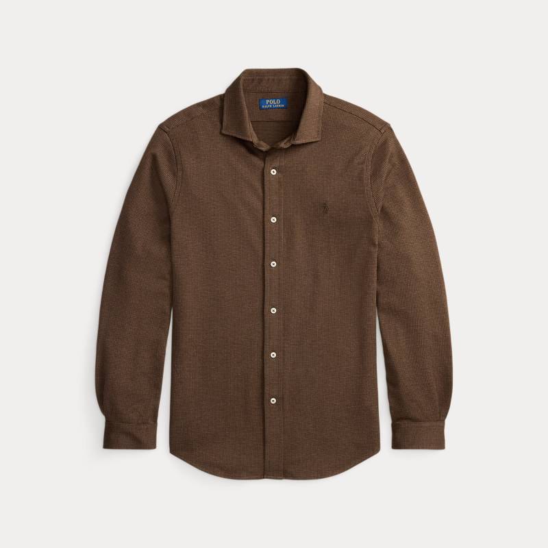 Hahnentritt-Jerseyhemd mit Kragen von Polo Ralph Lauren