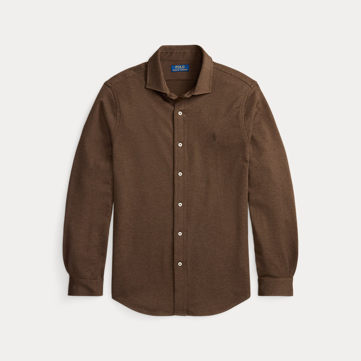 Hahnentritt-Jerseyhemd mit Kragen von Polo Ralph Lauren