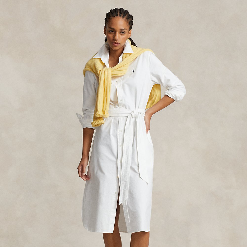 Hemdkleid aus Baumwolloxford mit Gürtel von Polo Ralph Lauren