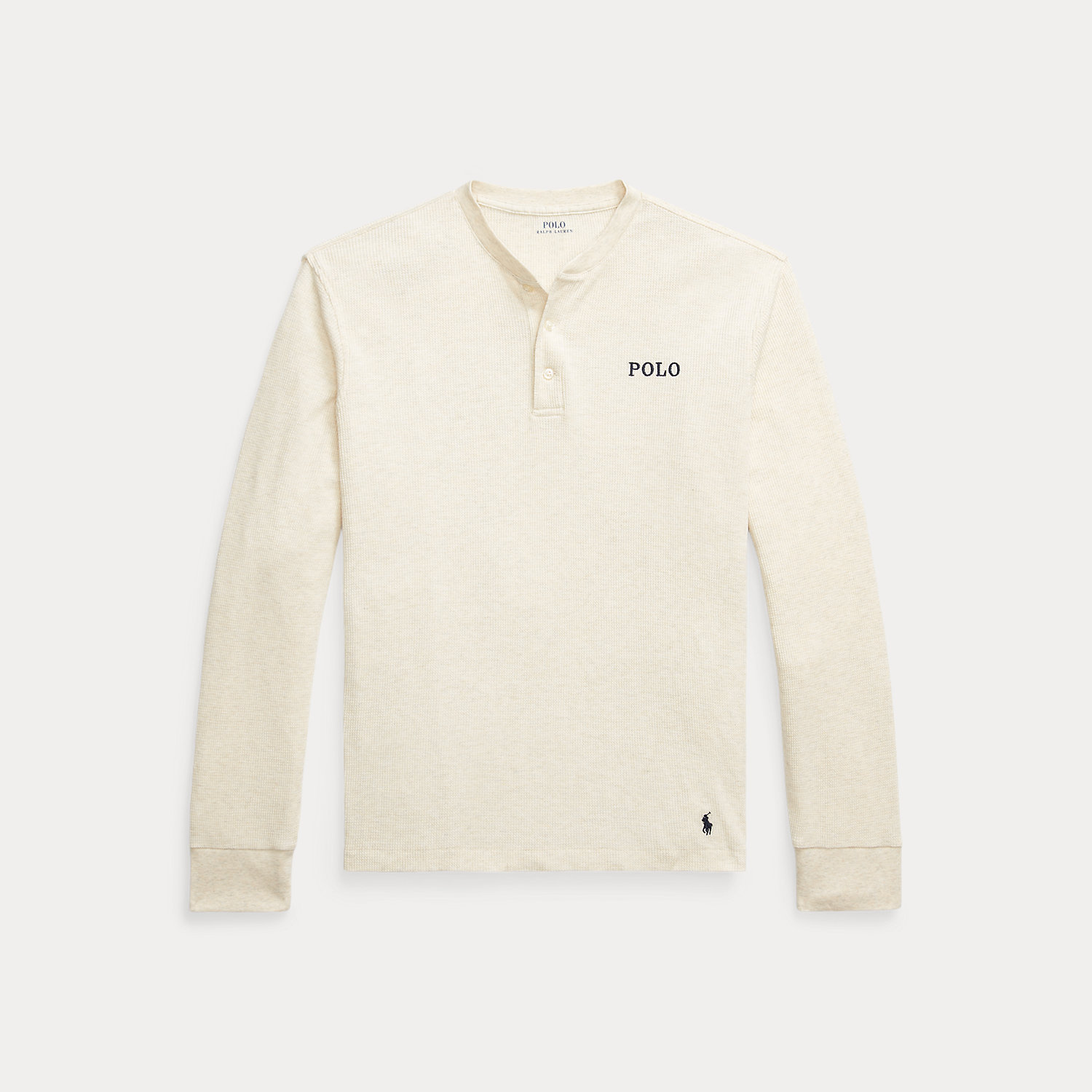 Henley-Nachthemd aus Waffelpiqué von Polo Ralph Lauren