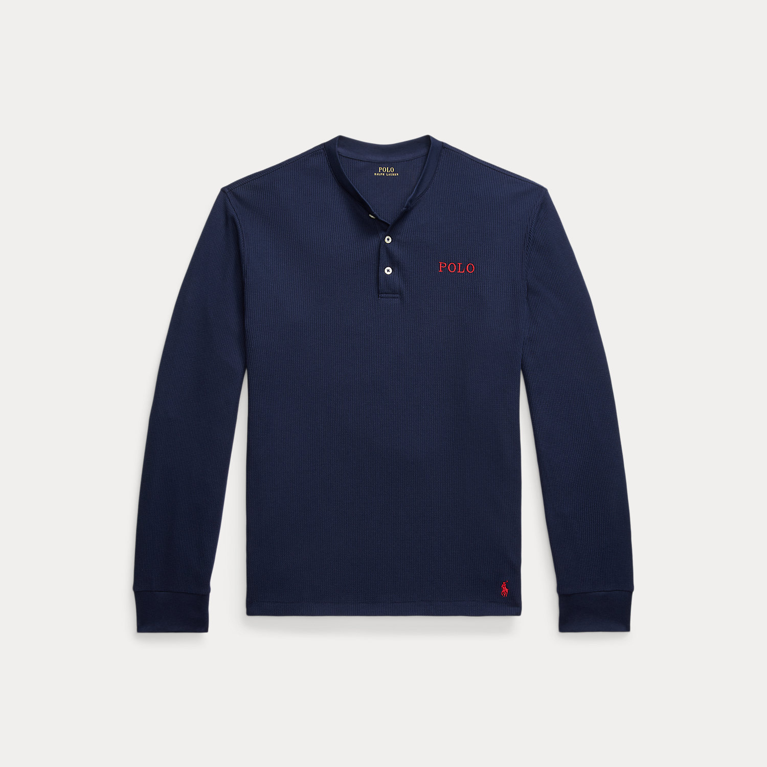 Henley-Nachthemd aus Waffelpiqué von Polo Ralph Lauren