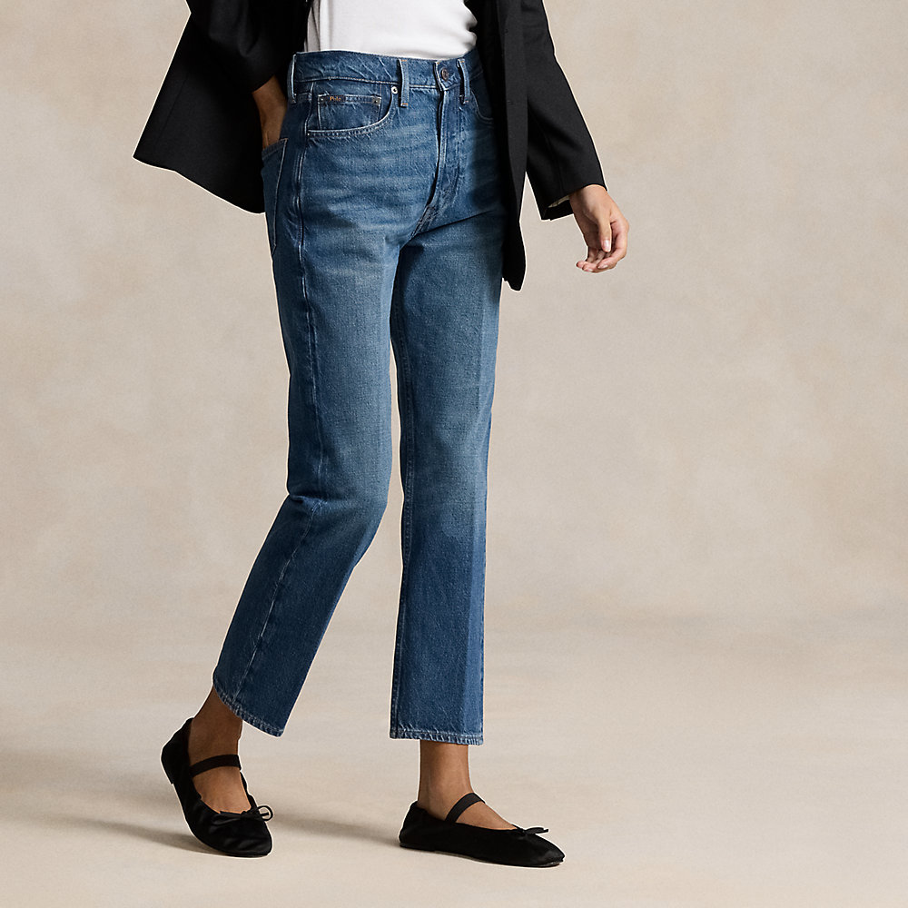 High-Rise Relaxed-Straight 3/4-Jeans von Polo Ralph Lauren