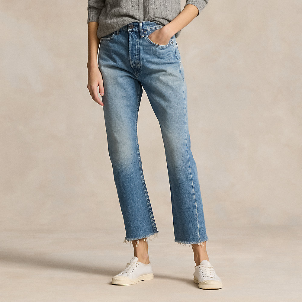 High-Rise Relaxed-Straight 3/4-Jeans von Polo Ralph Lauren