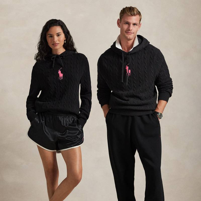 Hoodie mit Zopfmuster von Pink Pony von Polo Ralph Lauren