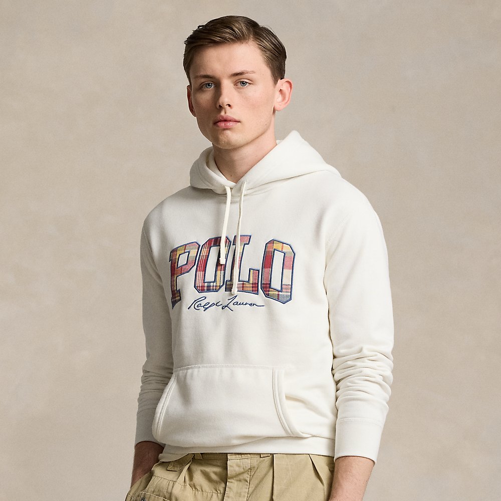 Kapuzenpullover RL mit kariertem Logo von Polo Ralph Lauren