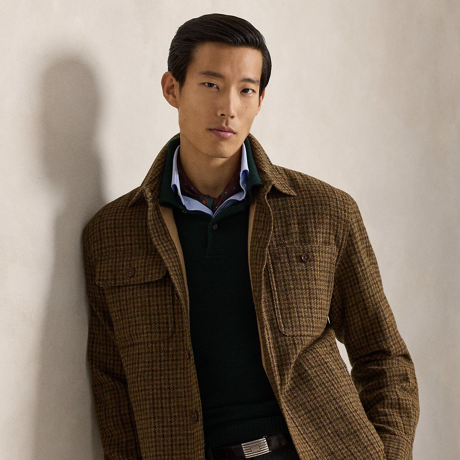 Karierte Hemdjacke aus Wolltwill von Polo Ralph Lauren