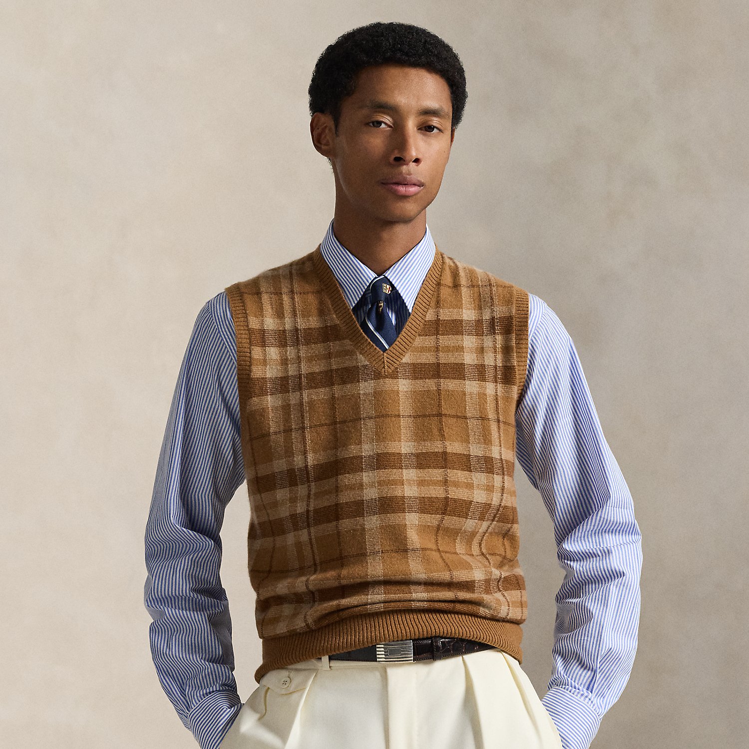 Karierter Kaschmirpullunder von Polo Ralph Lauren