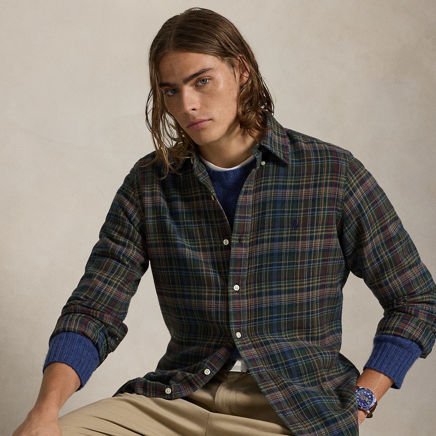 Kariertes Custom-Fit Flanellhemd von Polo Ralph Lauren