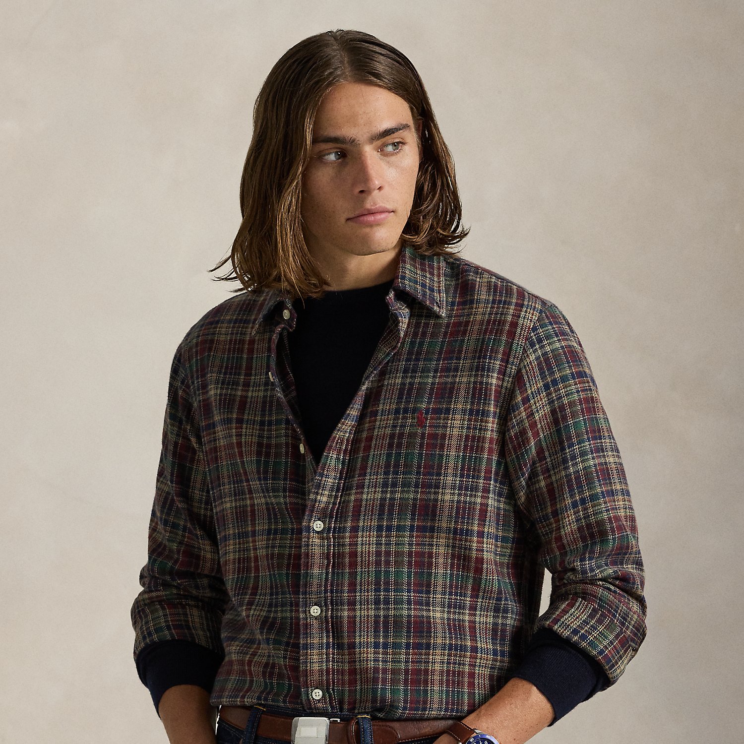 Kariertes Custom-Fit Flanellhemd von Polo Ralph Lauren