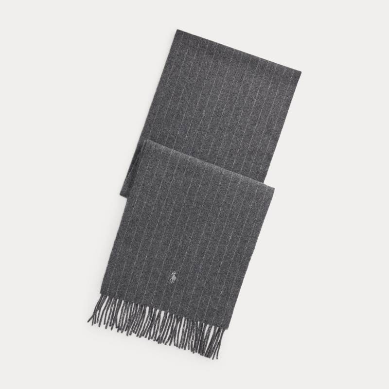 Kaschmir-Woll-Schal mit Kreidestreifen von Polo Ralph Lauren