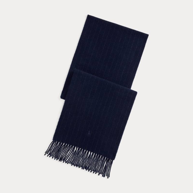 Kaschmir-Woll-Schal mit Kreidestreifen von Polo Ralph Lauren