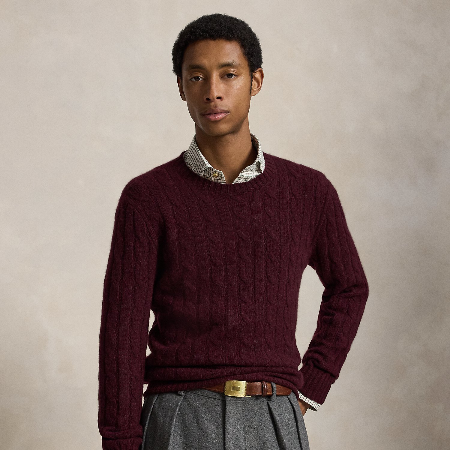 Der legendäre Kaschmirpullover mit Zopfmuster von Polo Ralph Lauren