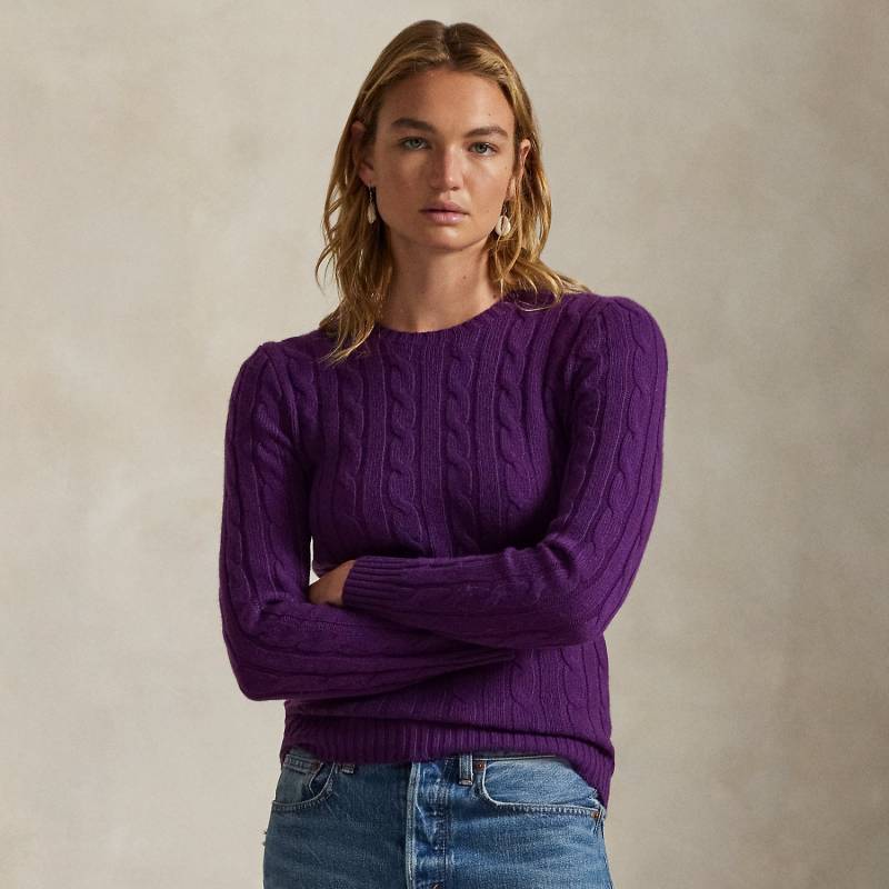 Kaschmirpullover mit Zopfmuster von Polo Ralph Lauren