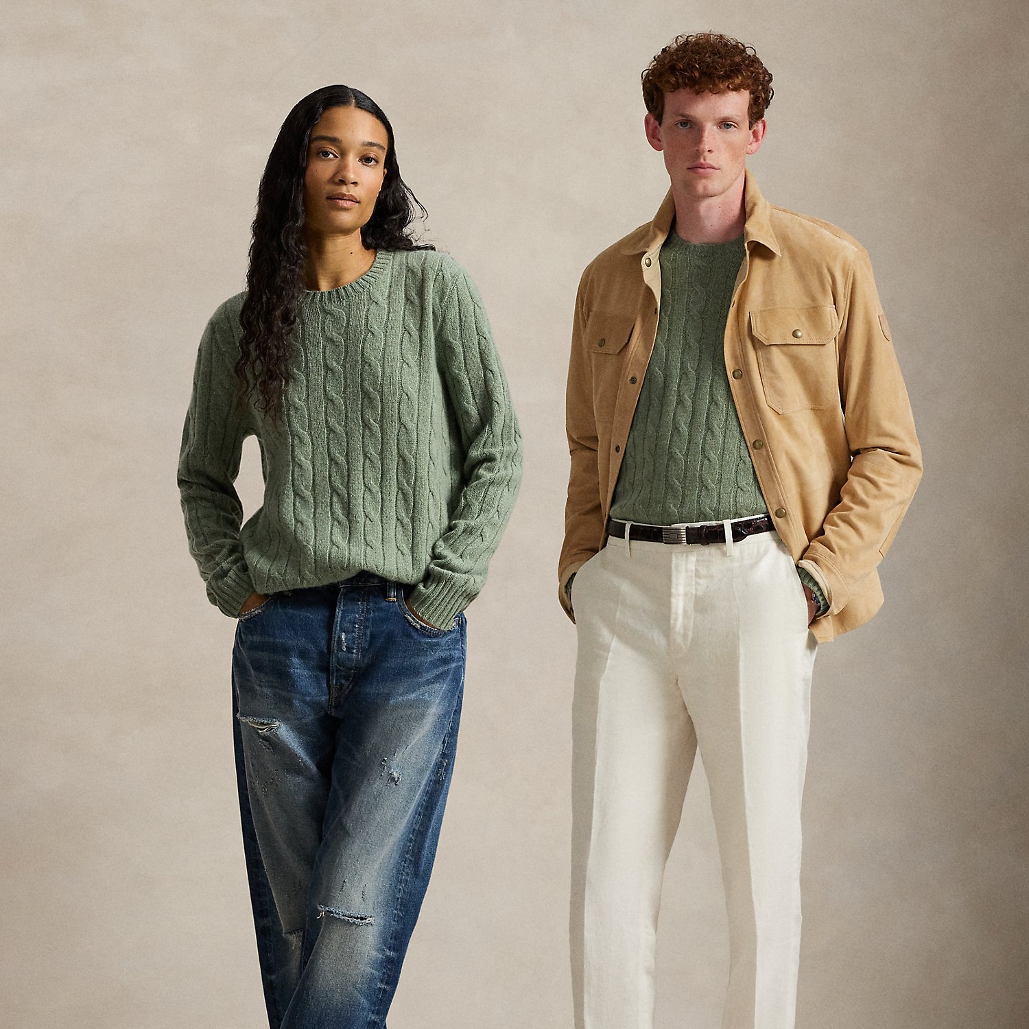 Kaschmirpullover mit Zopfmuster von Polo Ralph Lauren