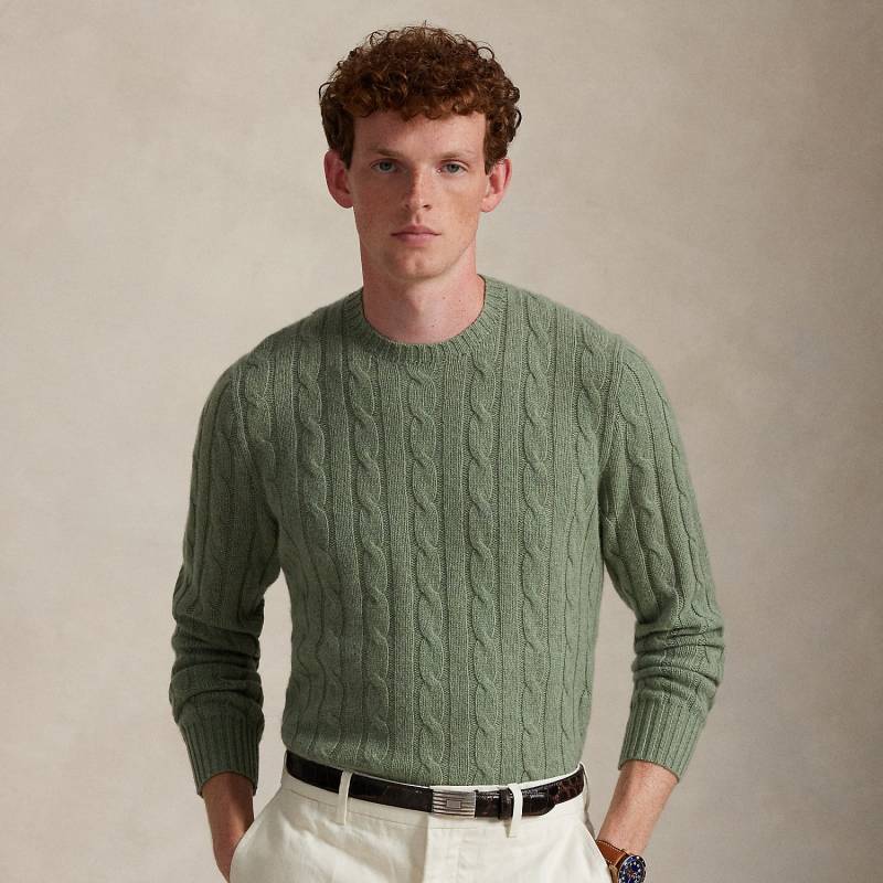 Kaschmirpullover mit Zopfmuster von Polo Ralph Lauren