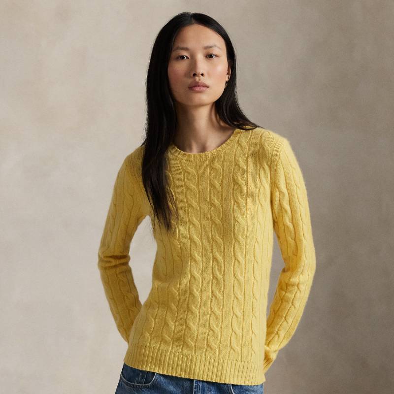 Kaschmirpullover mit Zopfmuster von Polo Ralph Lauren