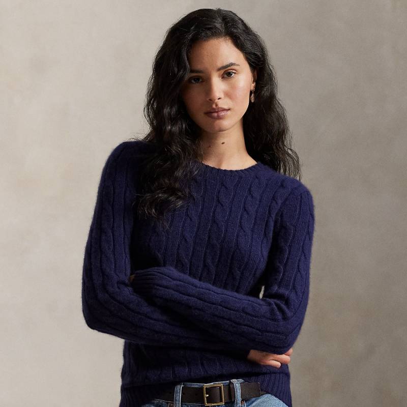 Kaschmirpullover mit Zopfmuster von Polo Ralph Lauren