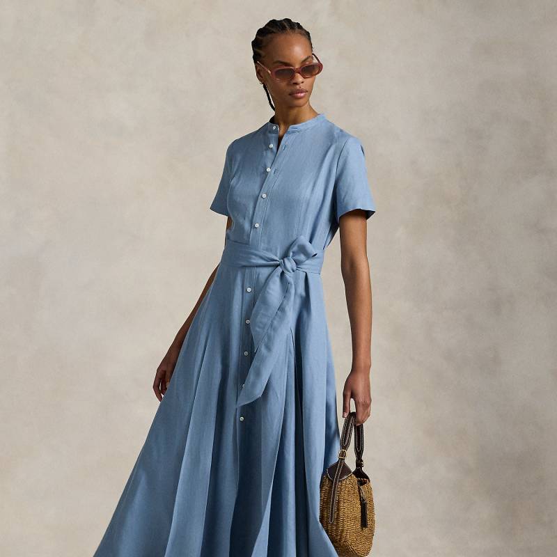 Kleid in A-Linie mit Gürtel von Polo Ralph Lauren