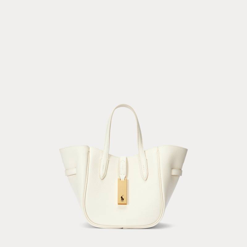 Kleine Tragetasche Polo ID aus Leder von Polo Ralph Lauren