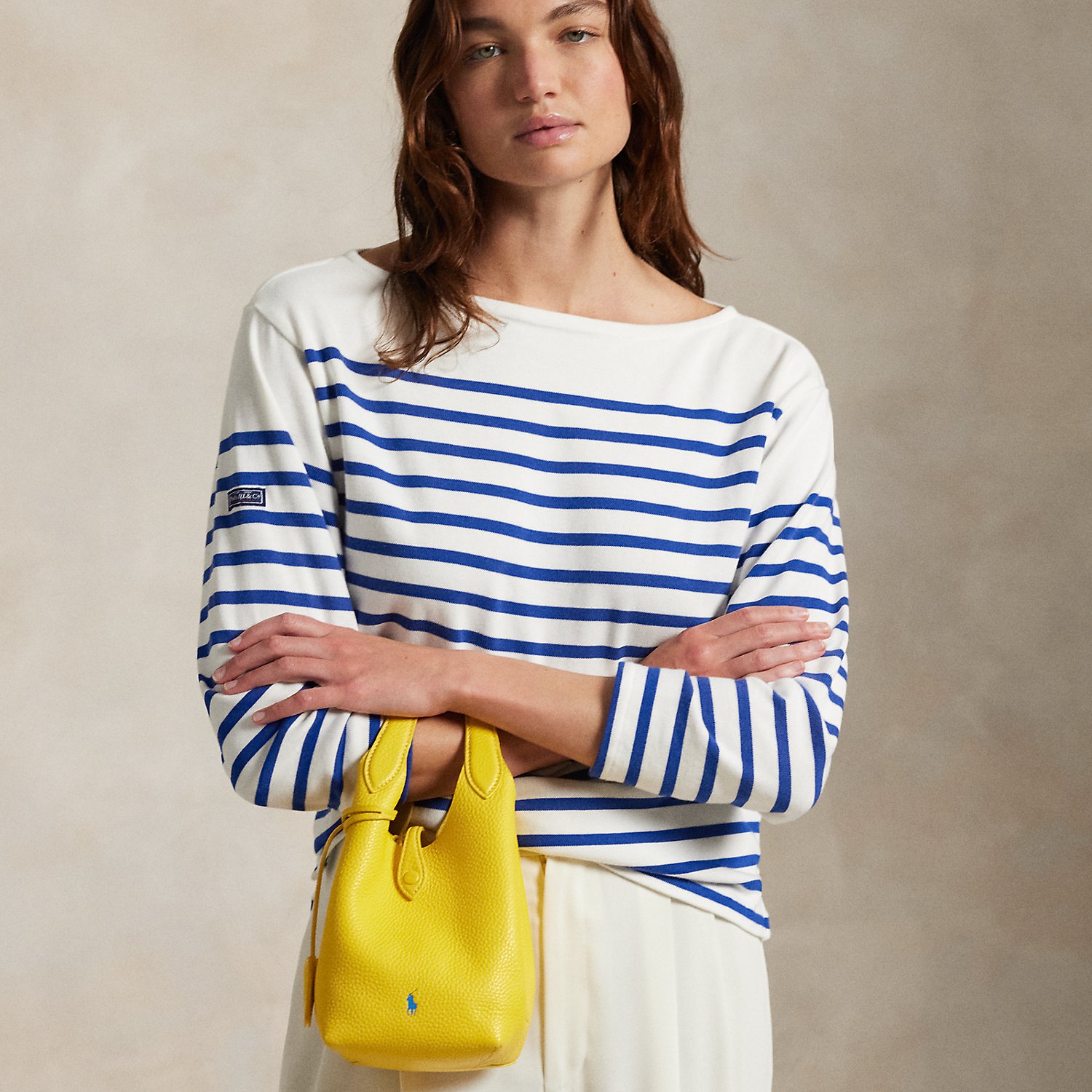 Kleine Umhängetasche Polo Play aus Leder von Polo Ralph Lauren