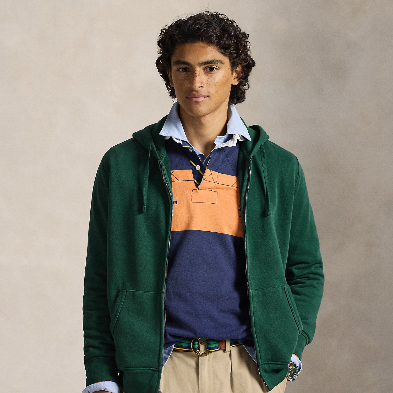 Konfektioniert gefärbte Kapuzenjacke von Polo Ralph Lauren