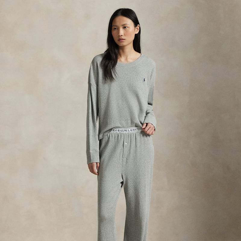 Langärmliger Frottee-Pyjama mit Streifen von Polo Ralph Lauren