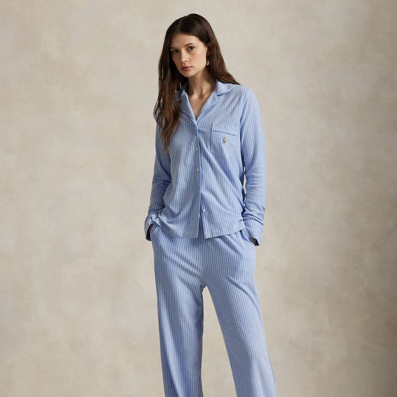 Langärmliger Jersey-Pyjama mit Streifen von Polo Ralph Lauren