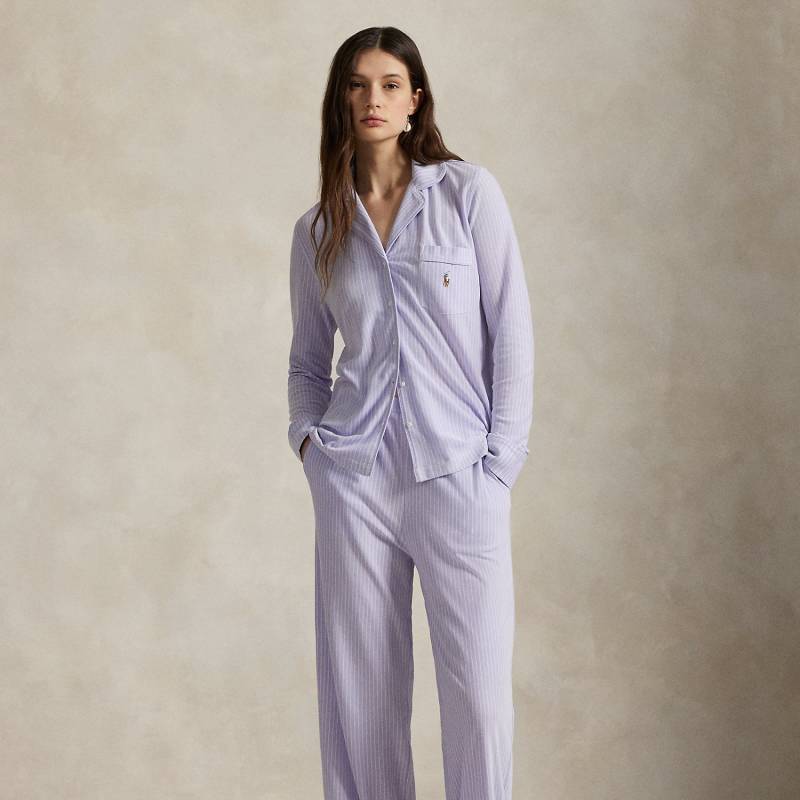Langärmliger Jersey-Pyjama mit Streifen von Polo Ralph Lauren