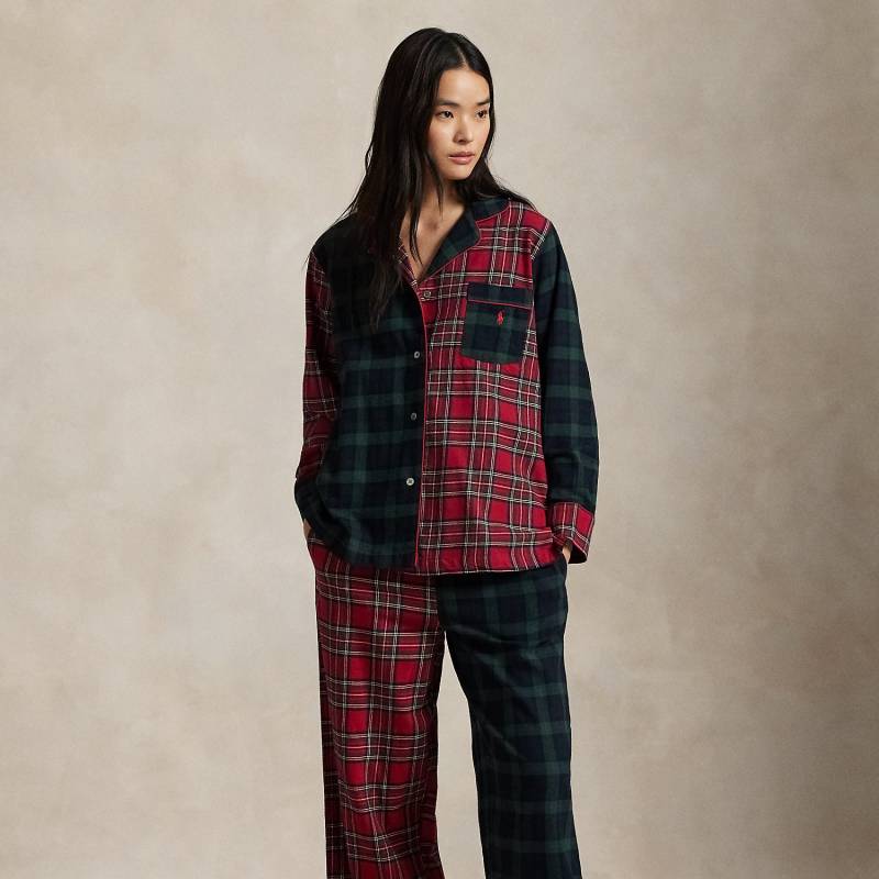 Langärmliger Pyjama mit Karomuster von Polo Ralph Lauren