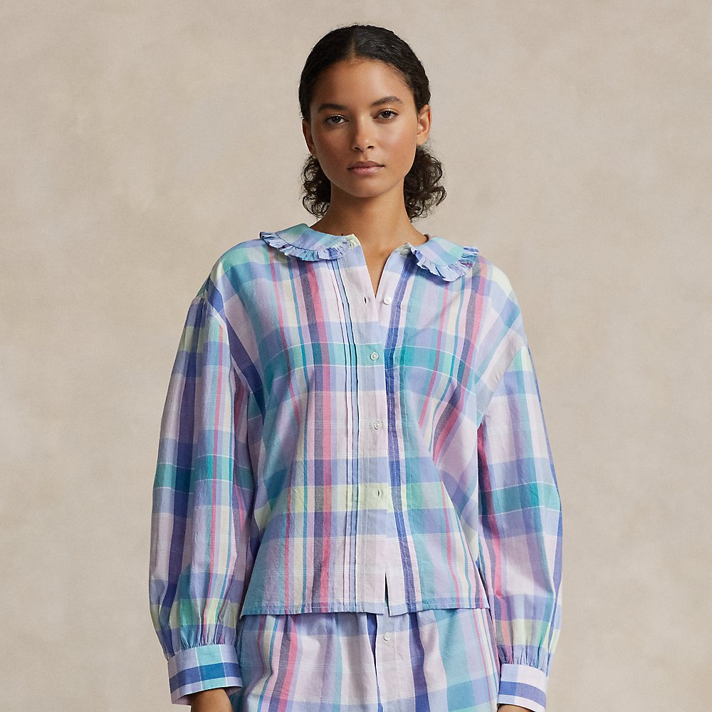 Langärmliger Pyjama mit Karomuster von Polo Ralph Lauren