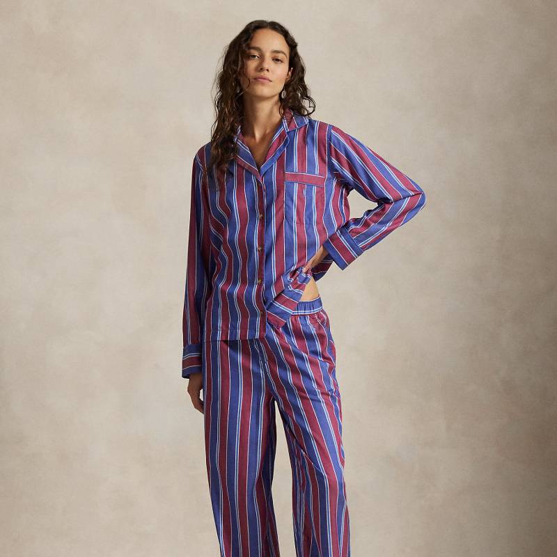 Langärmliger Twill-Pyjama mit Streifen von Polo Ralph Lauren