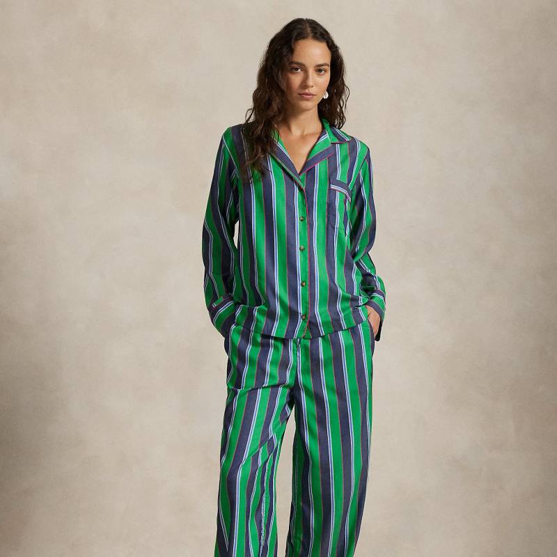 Langärmliger Twill-Pyjama mit Streifen von Polo Ralph Lauren