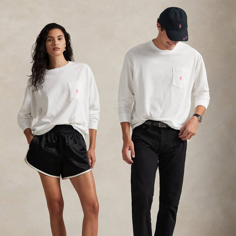 Langärmliges T-Shirt mit Pink Pony von Polo Ralph Lauren