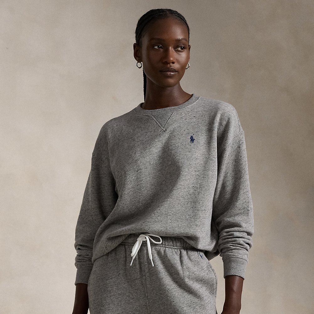 Leichter Rundhalspullover aus Fleece von Polo Ralph Lauren