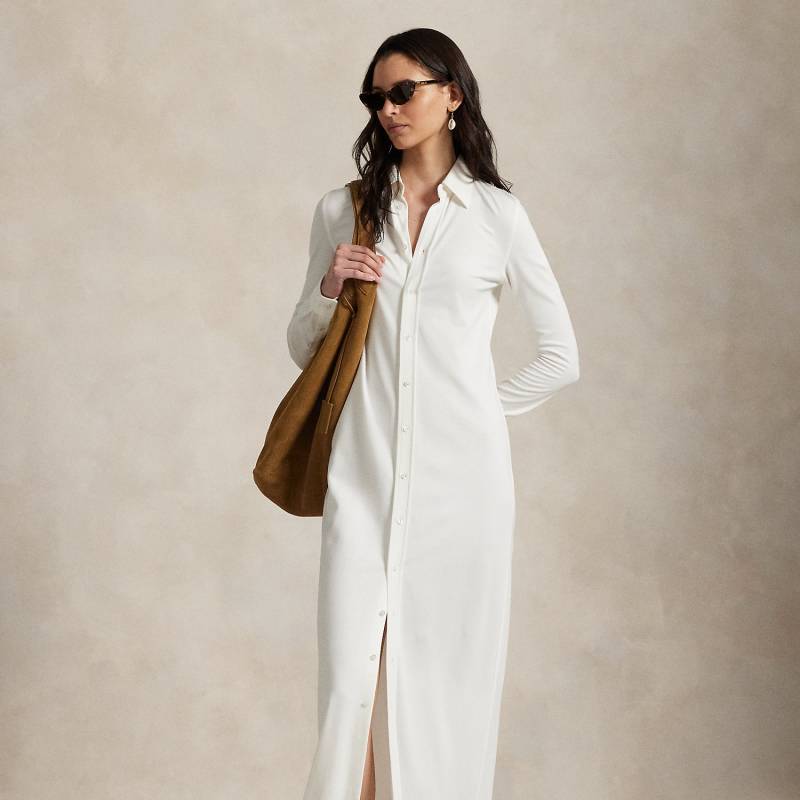 Gestricktes Maxi-Hemdkleid mit Knöpfen von Polo Ralph Lauren