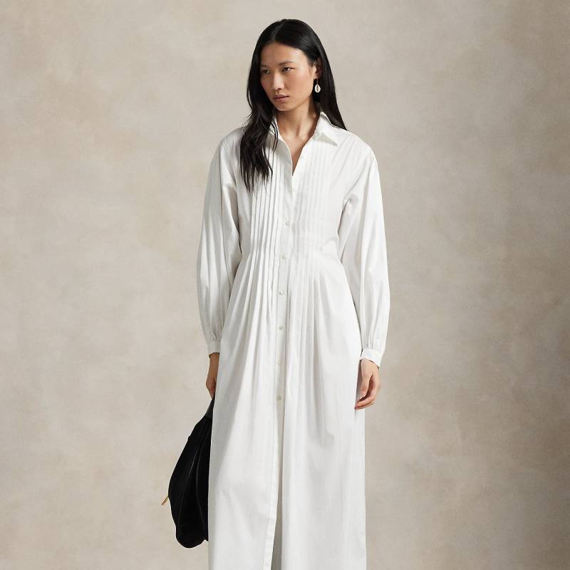 Maxi-Hemdkleid mit plissiertem Latz von Polo Ralph Lauren