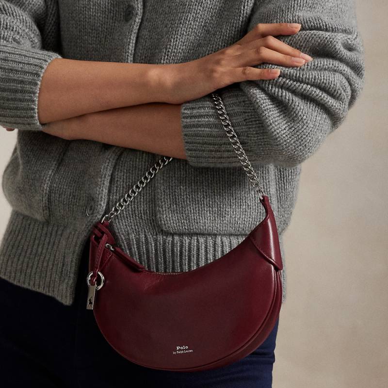 Mini-Ledertasche Polo ID mit Kette von Polo Ralph Lauren