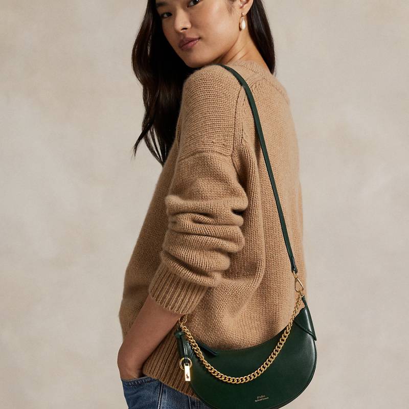 Mini-Ledertasche Polo ID mit Kette von Polo Ralph Lauren