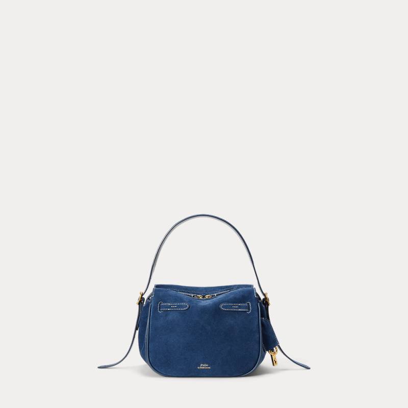 Mini-Umhängetasche Polo ID aus Wildleder von Polo Ralph Lauren